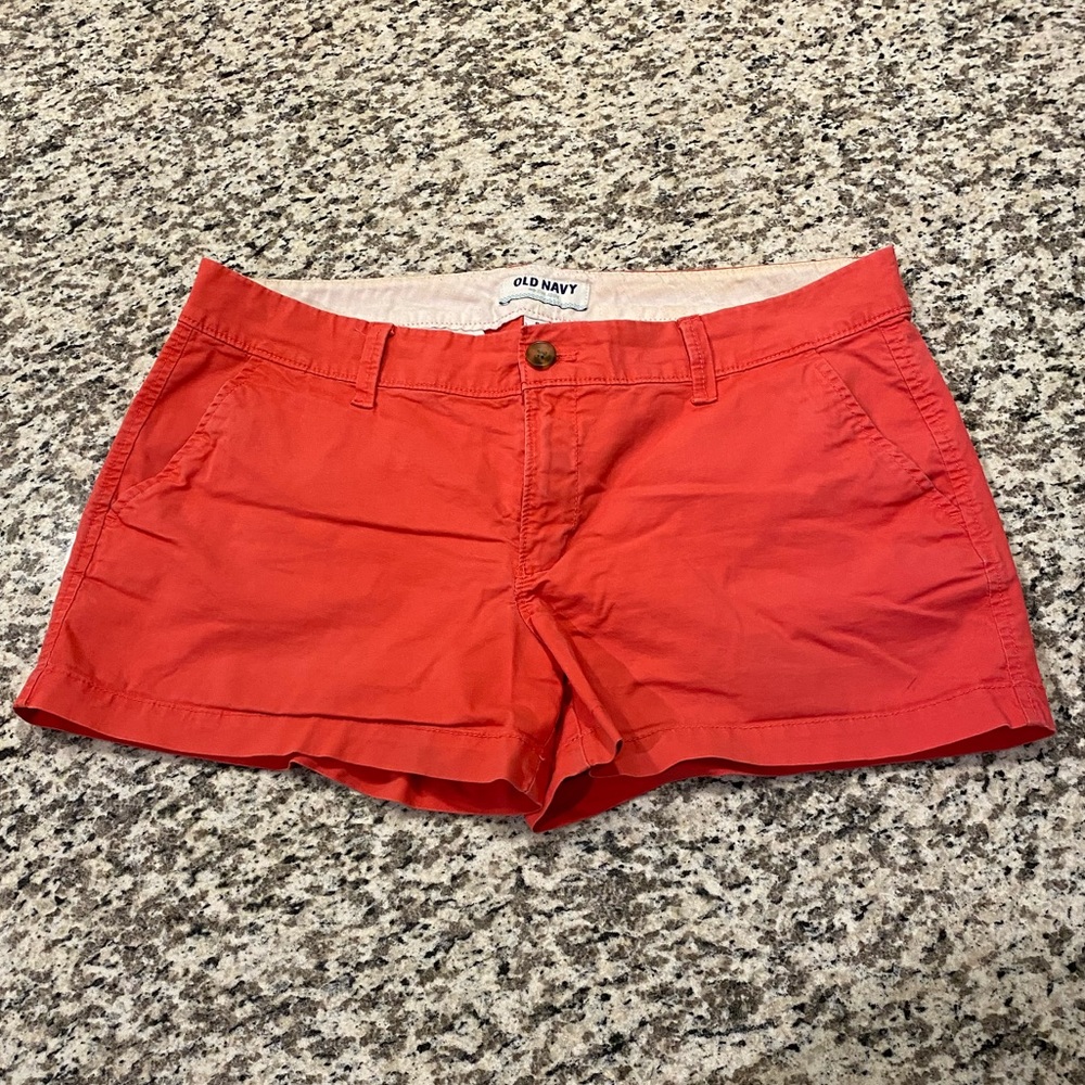 Coral shorts from Old Navy!